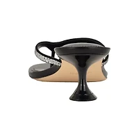Cruiseh Slip-on Kitten Heel Dress Sandals