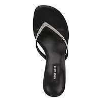 Cruiseh Slip-on Kitten Heel Dress Sandals