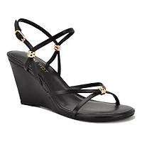 Deklyn Round Toe Strappy Dress Wedge Sandals