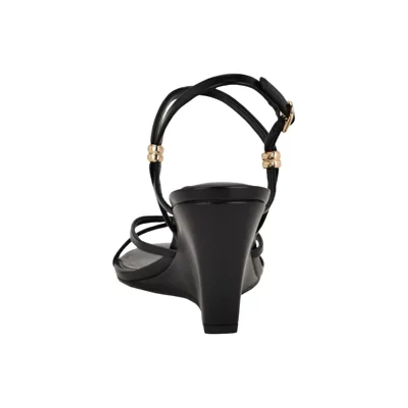 Deklyn Round Toe Strappy Dress Wedge Sandals