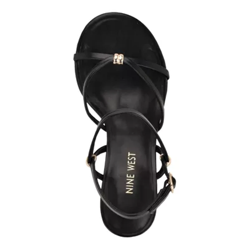 Deklyn Round Toe Strappy Dress Wedge Sandals