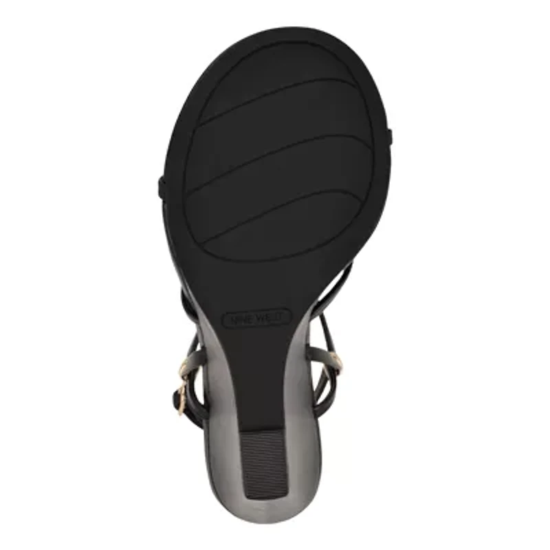 Deklyn Round Toe Strappy Dress Wedge Sandals