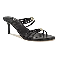 Grece Slip-on Round Toe Strappy Dress Sandals