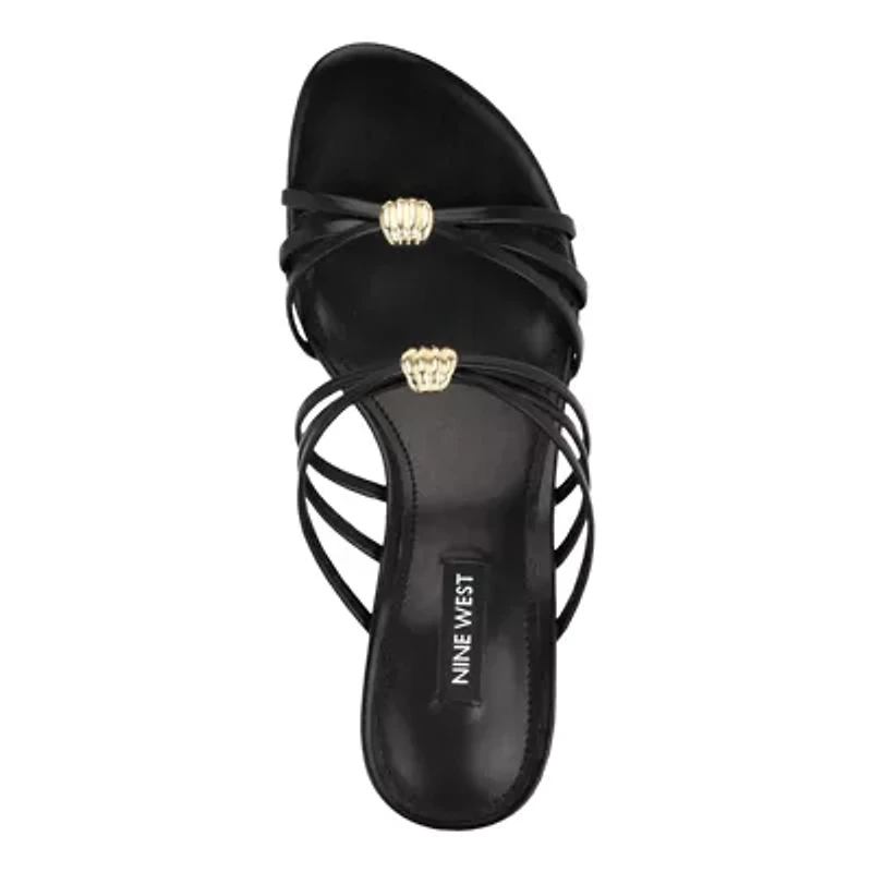 Grece Slip-on Round Toe Strappy Dress Sandals