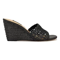 Nimma Slip-on Square Toe Wedge Sandals