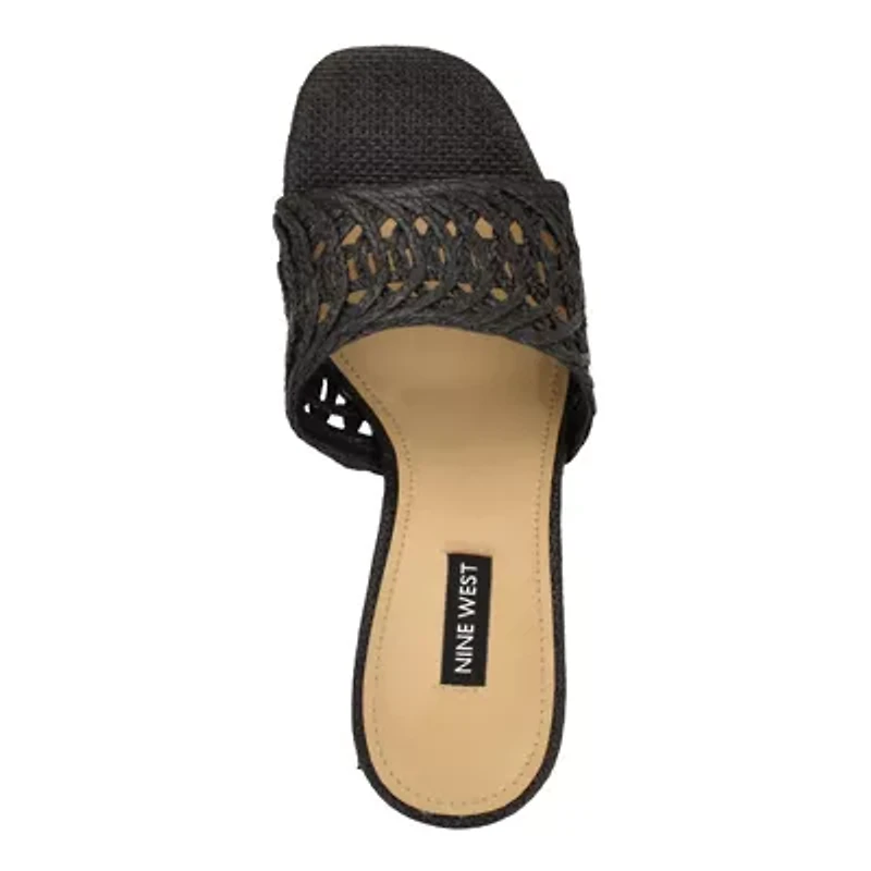 Nimma Slip-on Square Toe Wedge Sandals