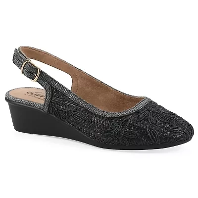 Boris Slingback Wedge - Wide Width