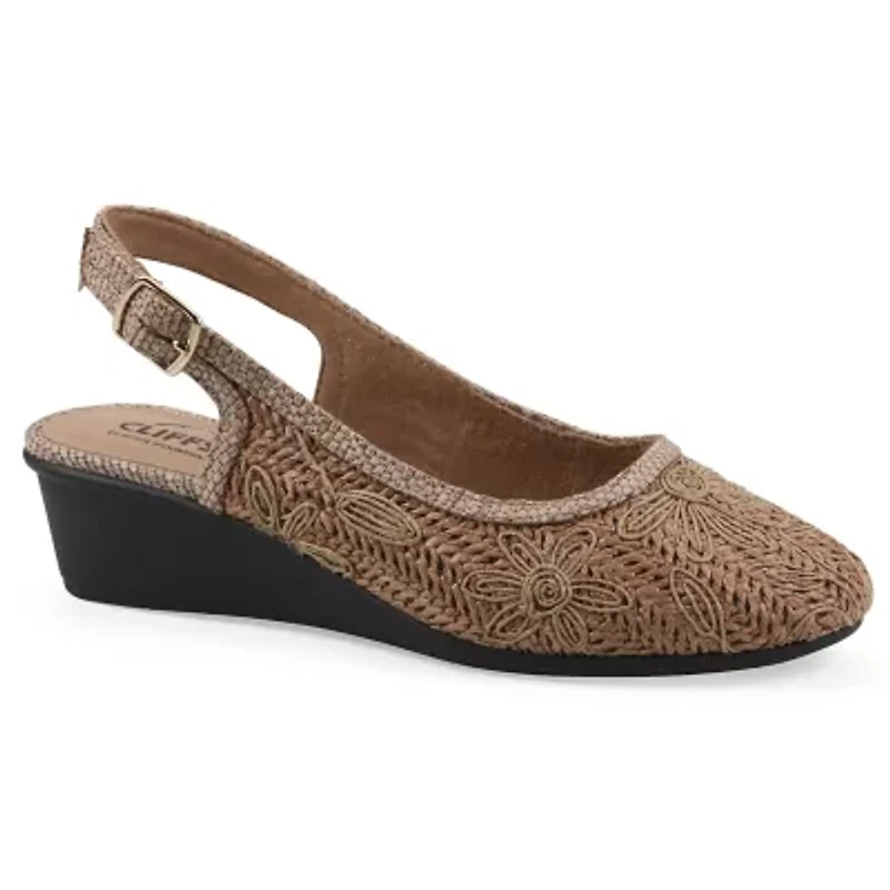 Boris Slingback Wedge - Wide Width