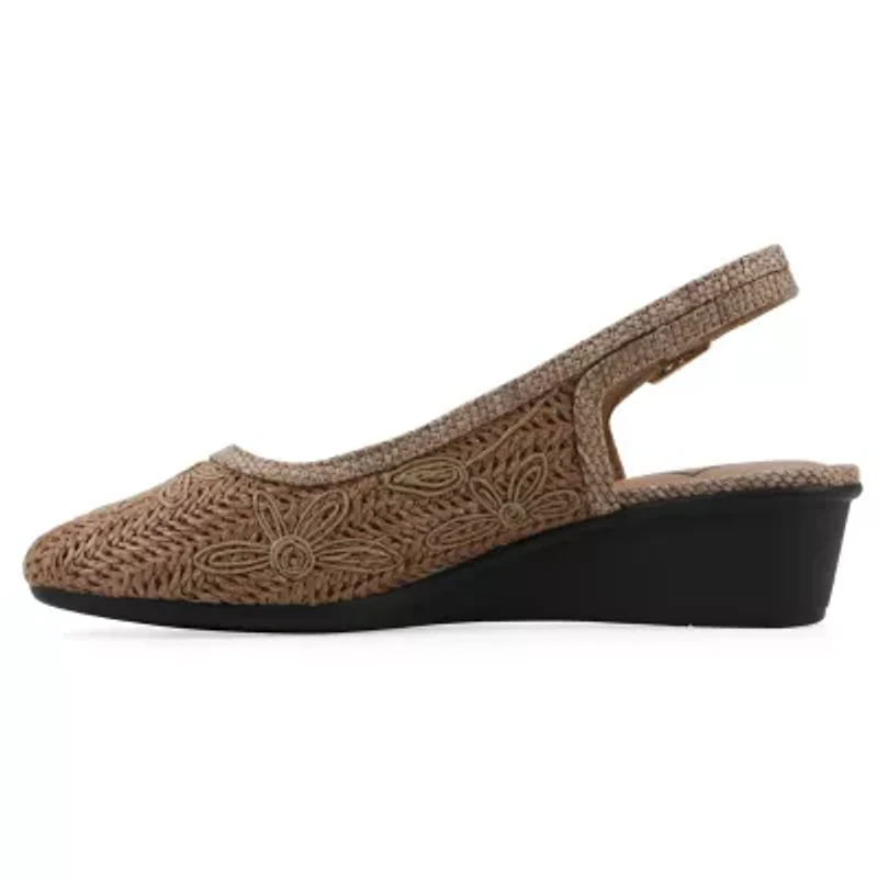 Boris Slingback Wedge - Wide Width