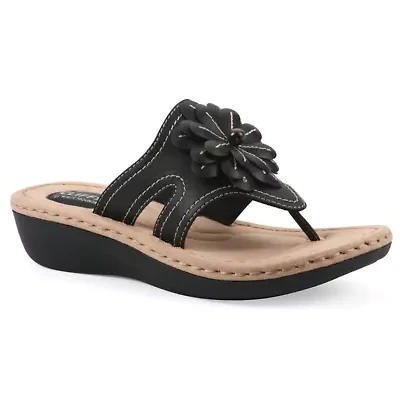 Cashlyn Floral Mini Wedge Sandal - Wide Width