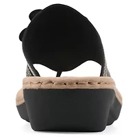 Cashlyn Floral Mini Wedge Sandal - Wide Width