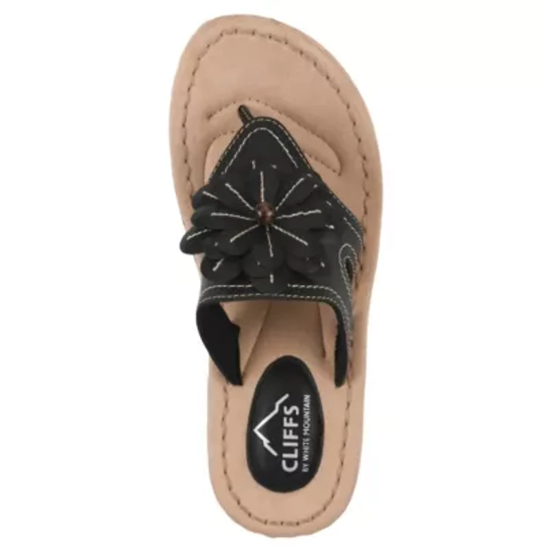 Cashlyn Floral Mini Wedge Sandal - Wide Width