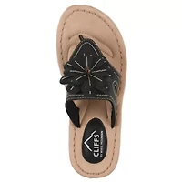 Cashlyn Floral Mini Wedge Sandal - Wide Width