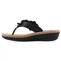 Cassilia Floral Mini Wedge Sandal - Wide Width