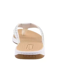 Seafish 3 Perforated Flip Flop Thong Sandals