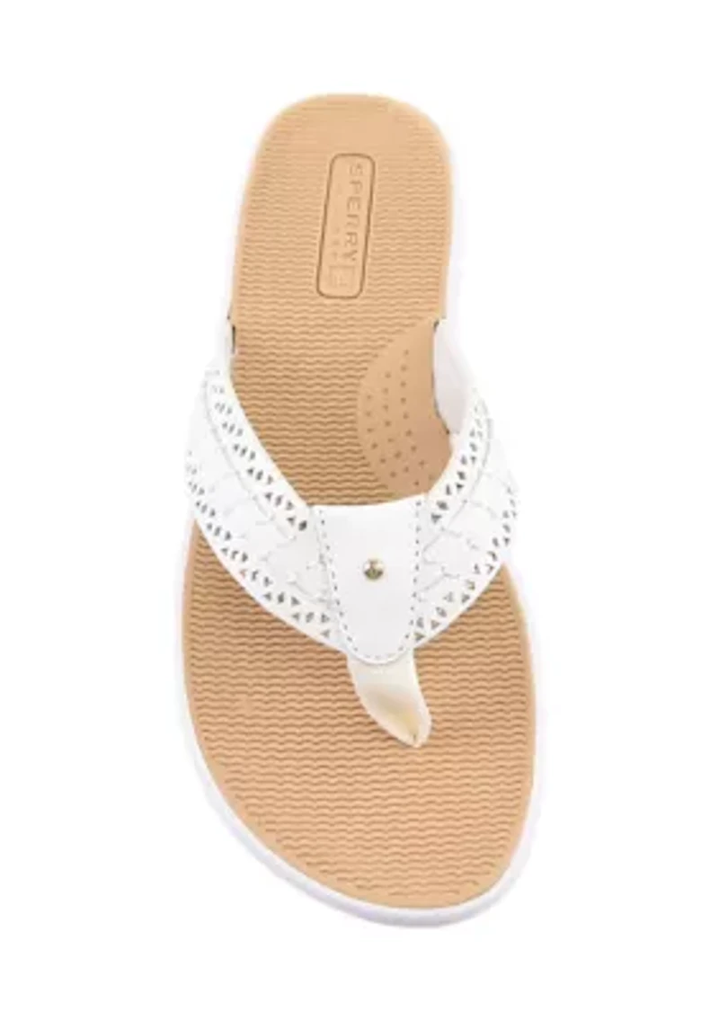 Seafish 3 Perforated Flip Flop Thong Sandals