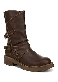 Venice Buckle Detail Boots Brown