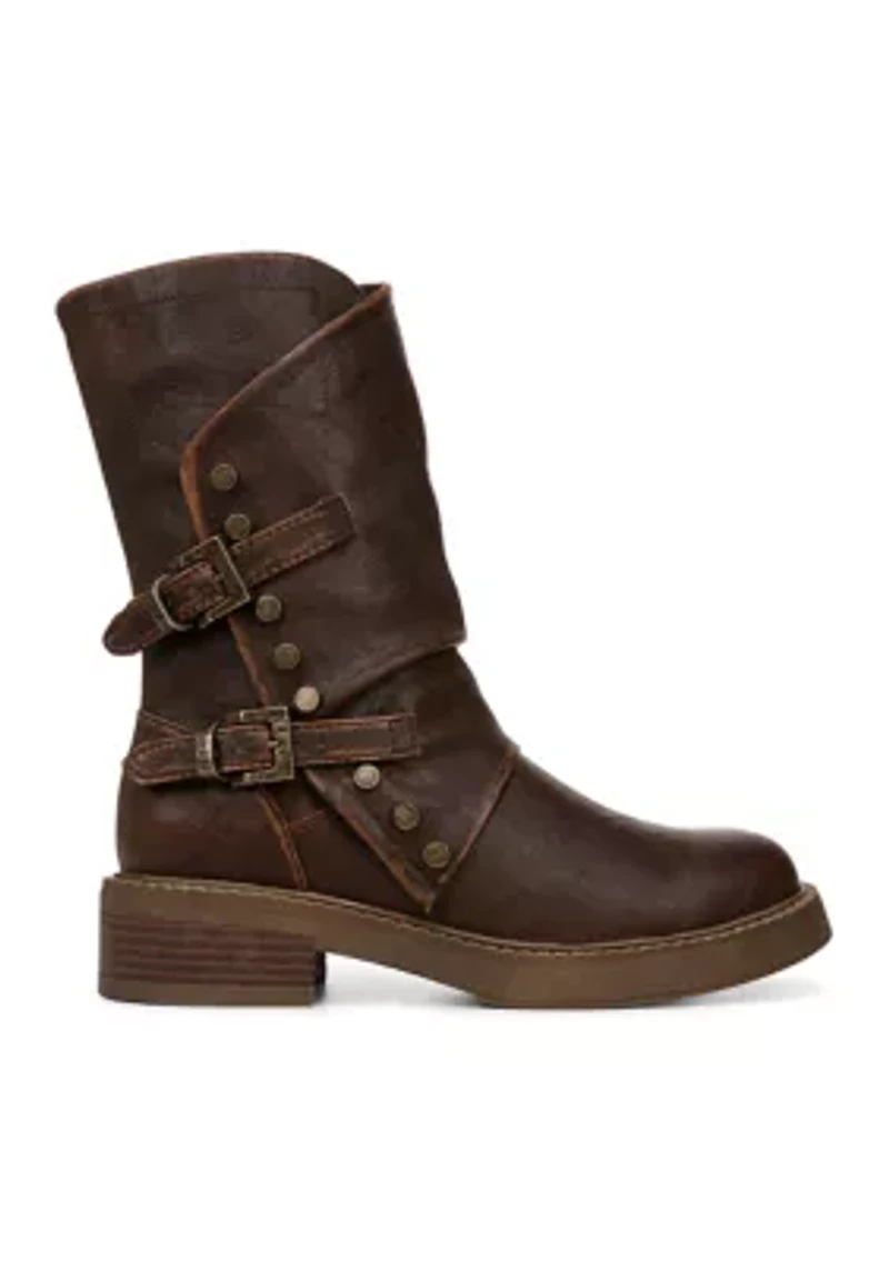 Venice Buckle Detail Boots Brown