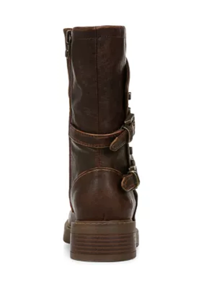 Venice Buckle Detail Boots Brown