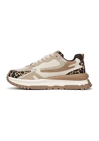 Leo Leopard Detail Sneakers