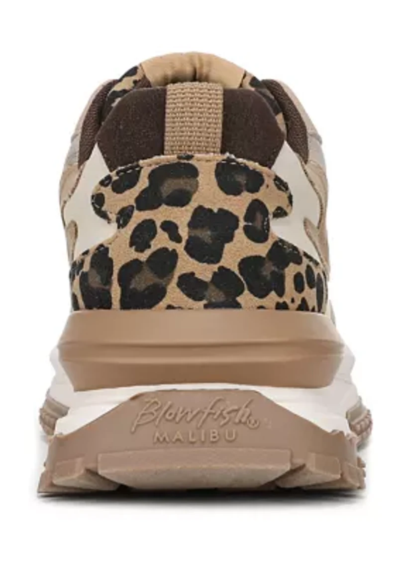 Leo Leopard Detail Sneakers