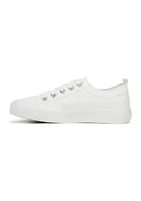 Lace Up Embroidered Sneakers