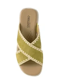 Dolinda Cross Strap Sandals