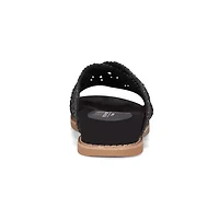 Zora Open Toe Slip-on Flat Casual Sandals