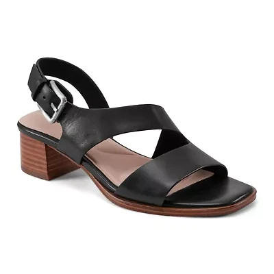 Hennly Block Heel Square Toe Dress Sandals