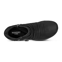 Helen Side Zipper Round Toe Casual Booties