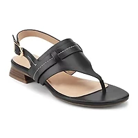 Ofera Low Block Heel Thong Slingback Sandals
