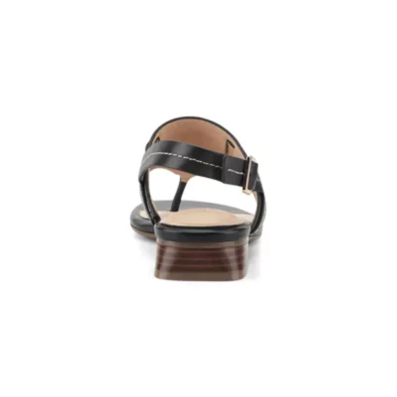 Ofera Low Block Heel Thong Slingback Sandals