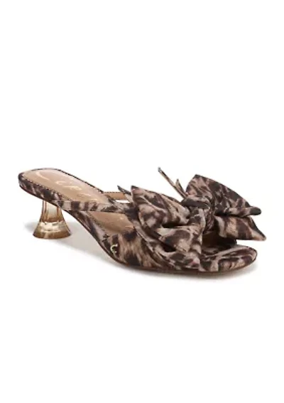 Natalina Bow Kitten Sandals