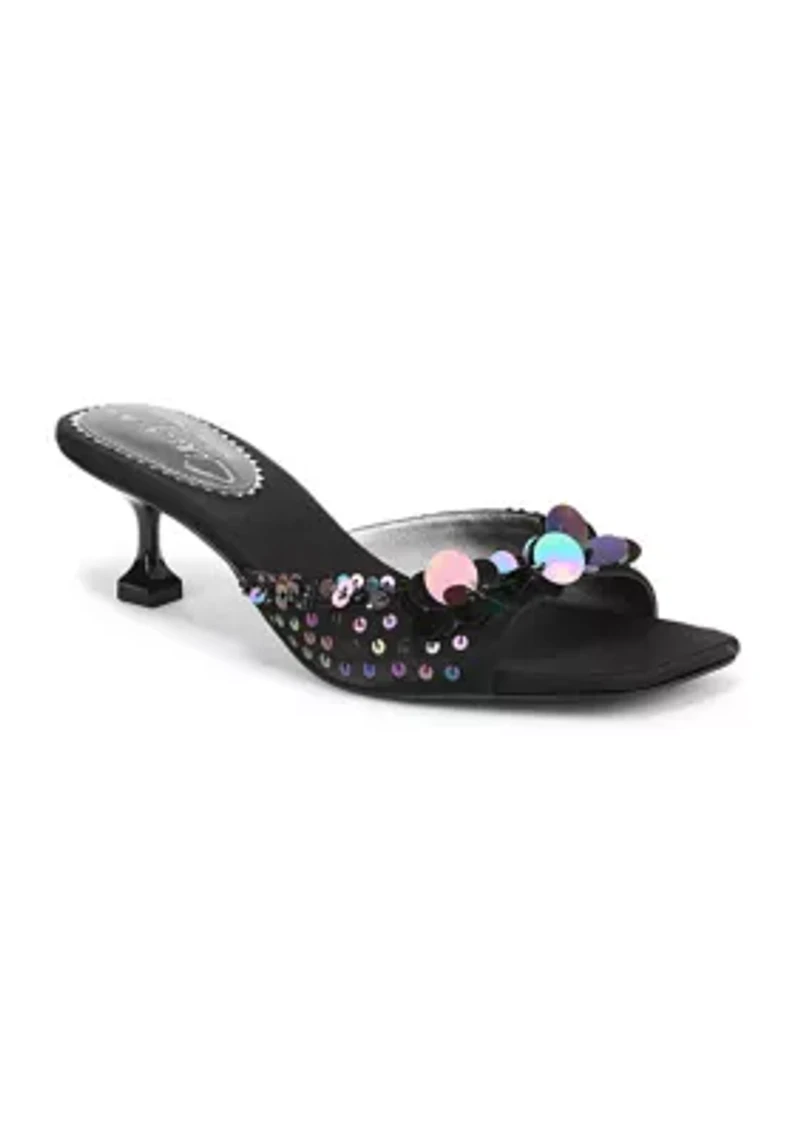 Juliana Kitten Heel Mule Sandals
