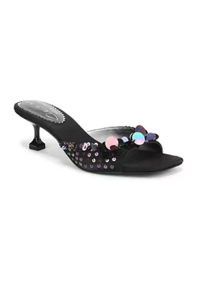 Juliana Kitten Heel Mule Sandals