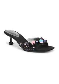Juliana Kitten Heel Mule Sandals