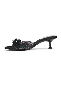 Juliana Kitten Heel Mule Sandals