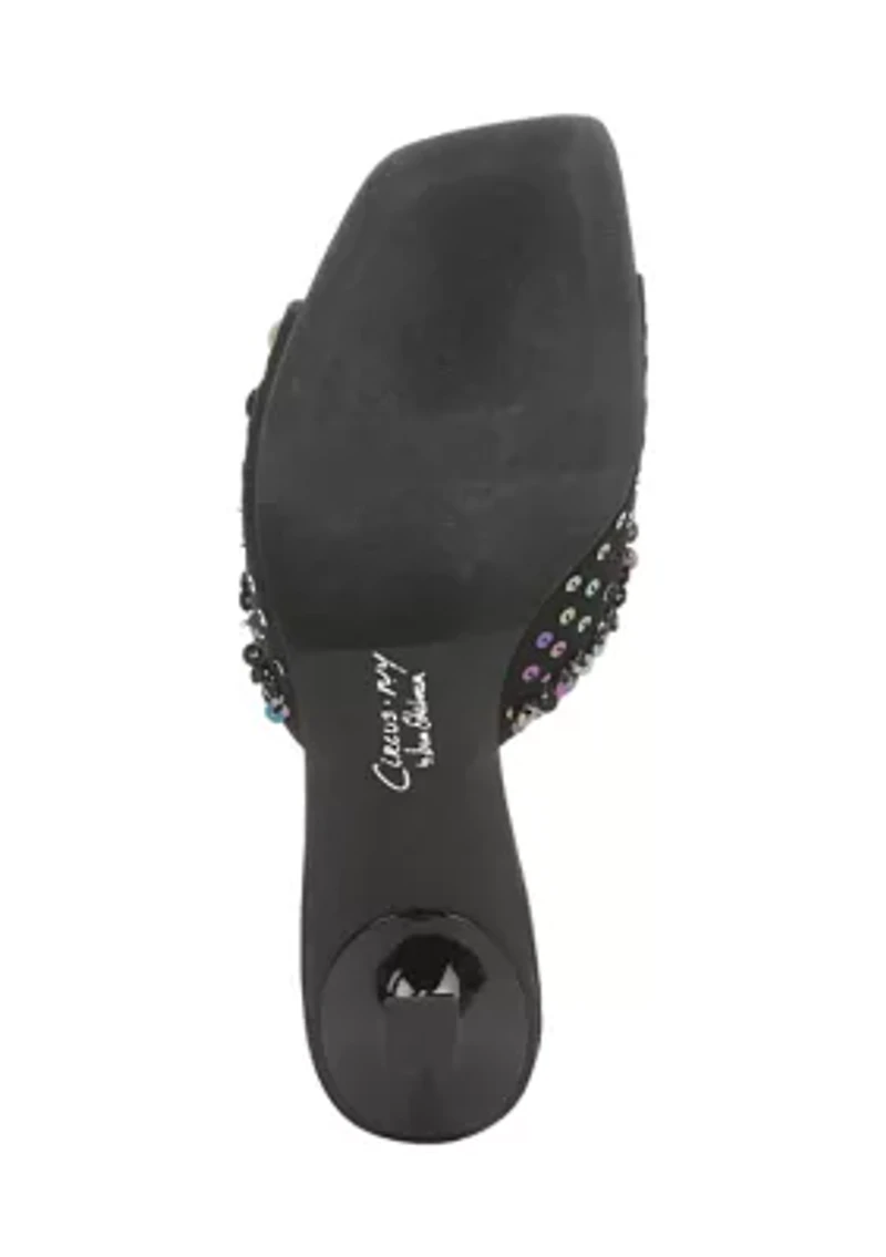 Juliana Kitten Heel Mule Sandals