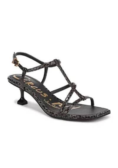 Jaida Strappy Kitten Heel Sandals