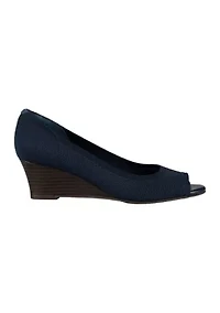 Sandra Knit Wedge Pumps