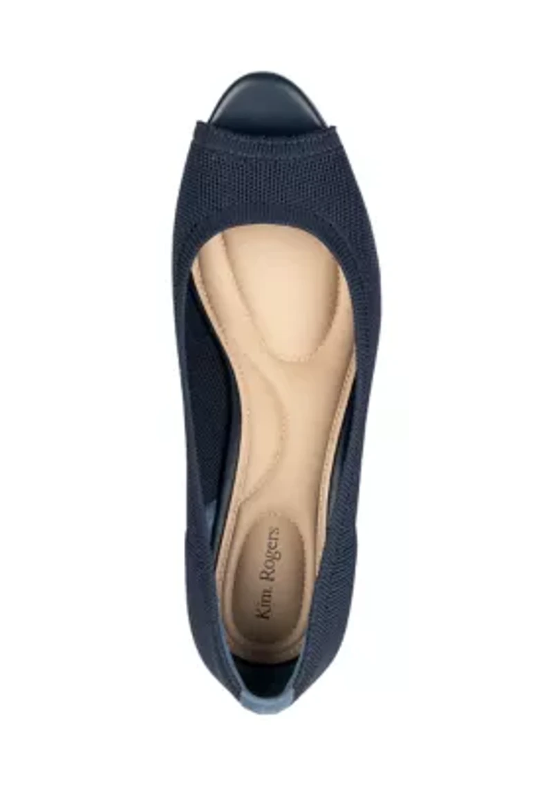 Sandra Knit Wedge Pumps