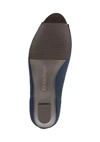 Sandra Knit Wedge Pumps