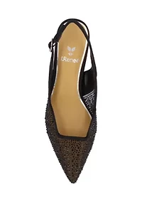Aleksa Slingback Kitten Heels