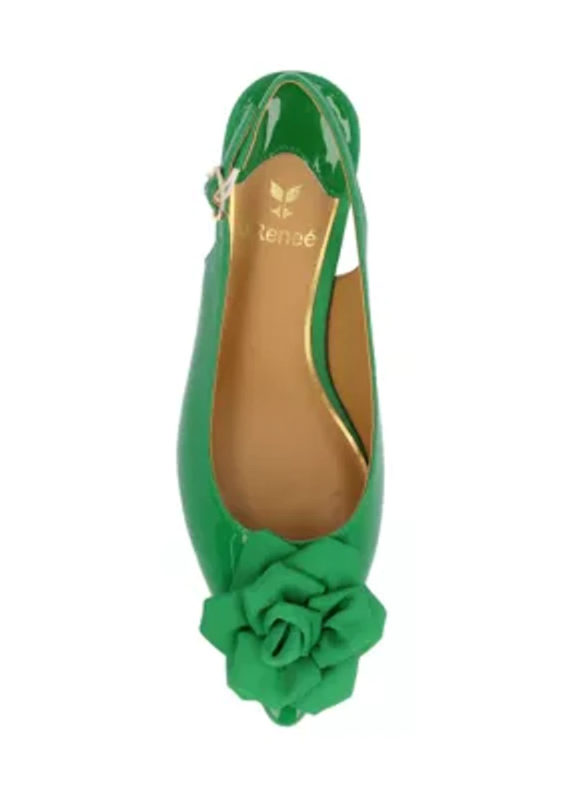 Kendry Patent Sling Back Heels