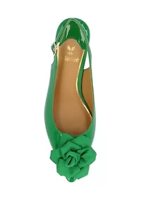 Kendry Patent Sling Back Heels