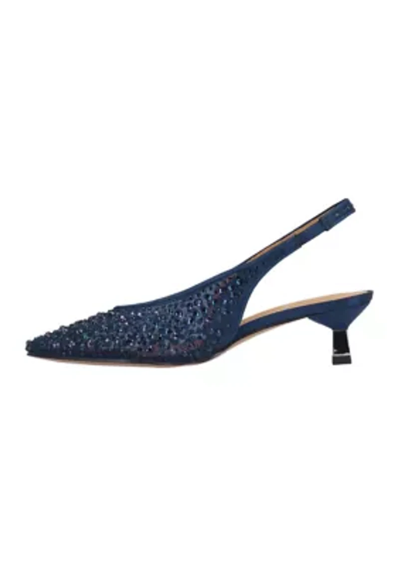 Tressa Sling Backs Kitten Heel