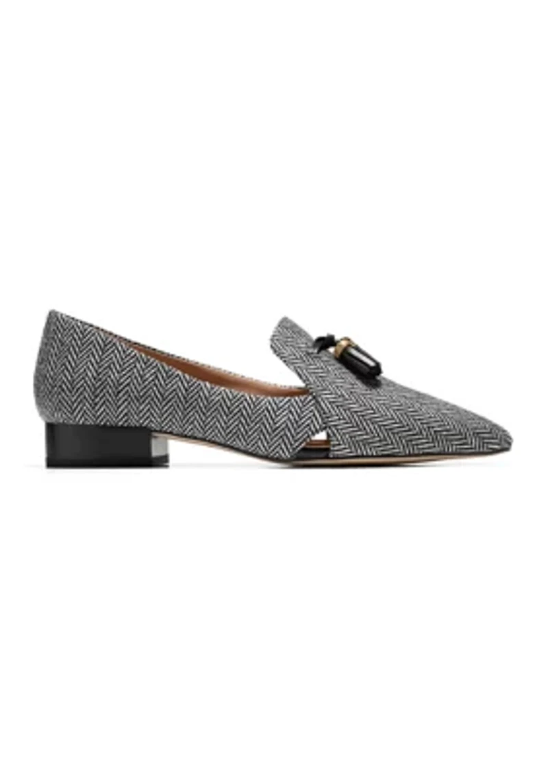 Vanya Herringbone Tassel Flats