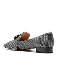 Vanya Herringbone Tassel Flats
