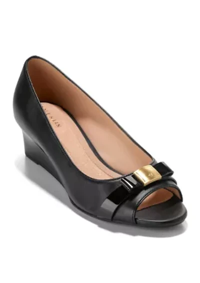 Go-To Malta Peep Toe Wedge Heels