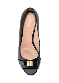 Go-To Malta Peep Toe Wedge Heels